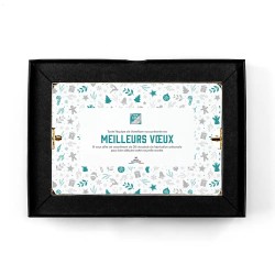Coffret personnalisé calendrier et chocolats artisanaux - Trilogie Noël