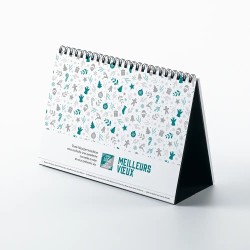 Coffret personnalisé calendrier et chocolats artisanaux - Trilogie Noël