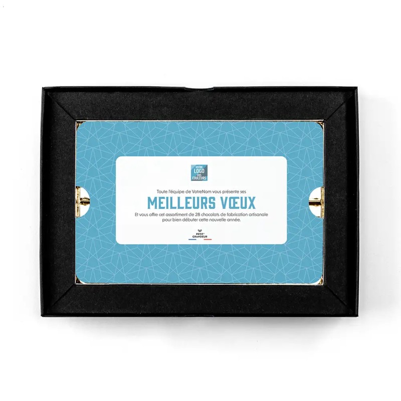 Coffret personnalisé calendrier et chocolats artisanaux - Trilogie Alinéa