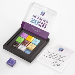 Boîte personnalisée avec 9 caramels artisanaux - Caramix Typo