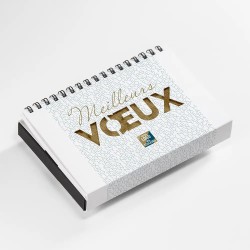 Coffret personnalisé avec calendrier et papillotes de chocolat - Calcao Typo