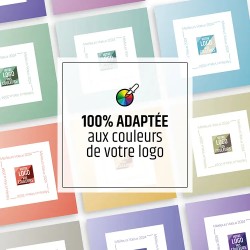 Coffret personnalisé avec calendrier et papillotes de chocolat - Calcao Typo
