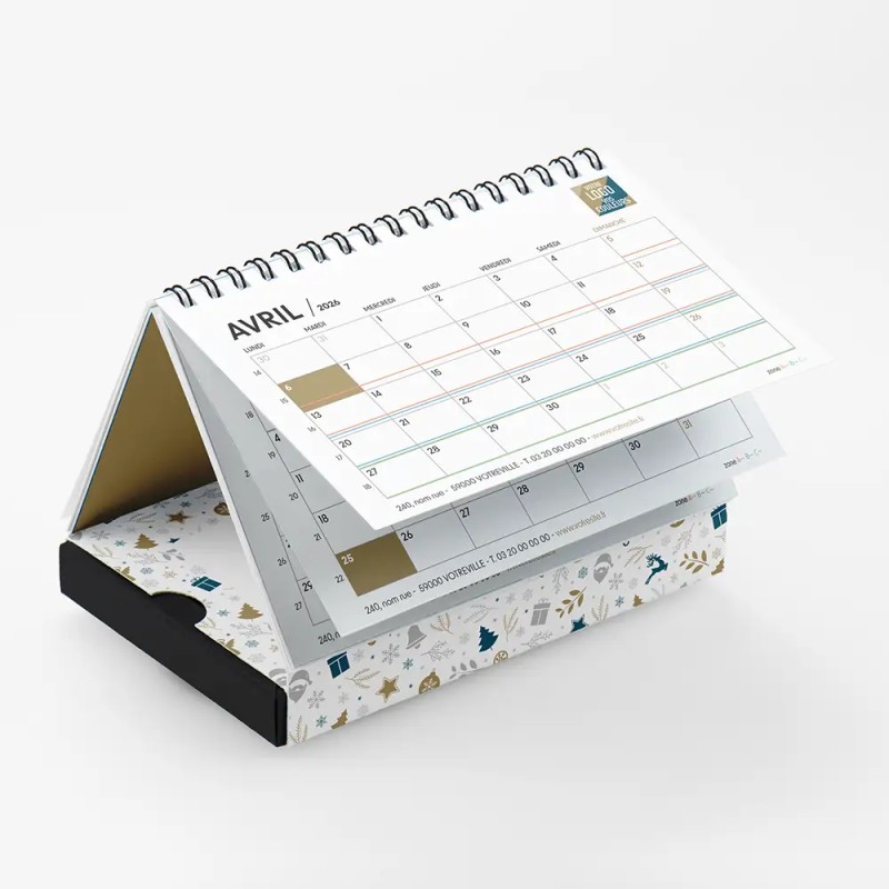 Coffret personnalisé calendrier et caramels artisanaux - Calcao Noël