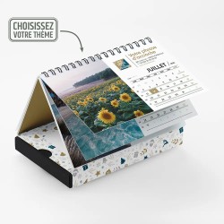 Coffret personnalisé avec calendrier et papillotes de chocolat - Calcao Noël
