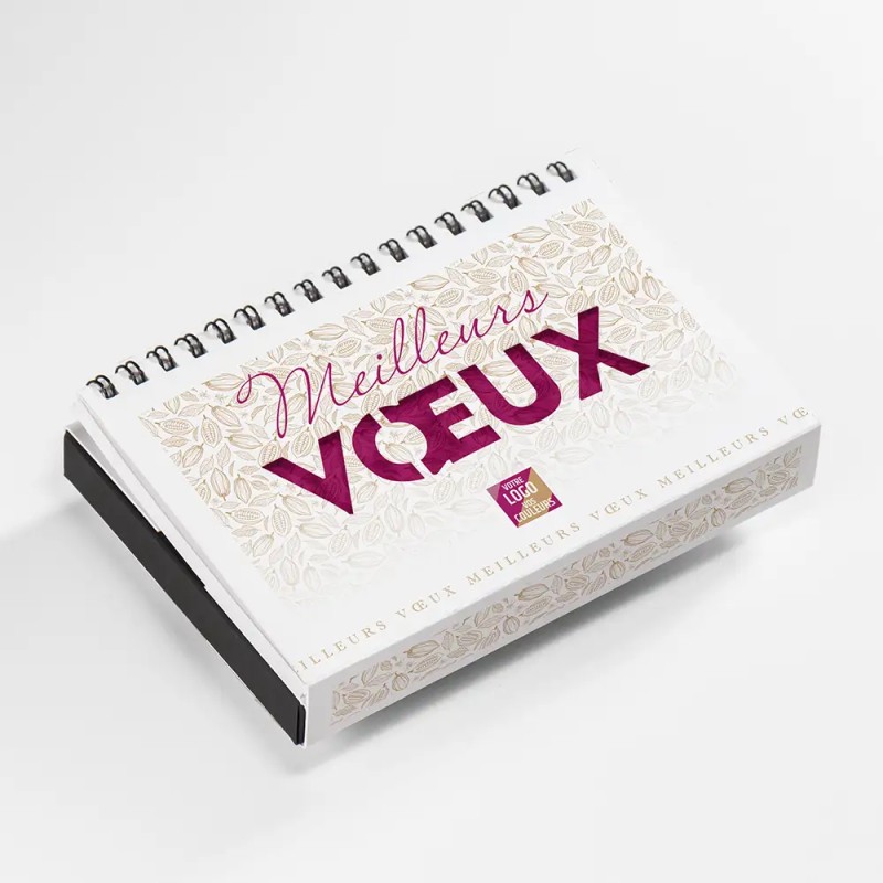 Coffret personnalisé calendrier et caramels artisanaux - Calcao Cacao