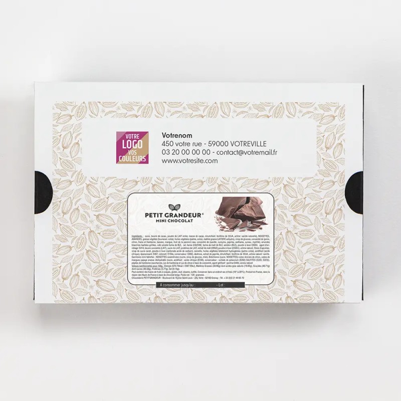 Coffret personnalisé calendrier et chocolats artisanaux - Calcao Cacao