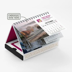 Coffret personnalisé avec calendrier et papillotes de chocolat - Calcao Cacao