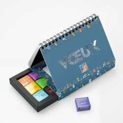 Coffret personnalisé calendrier et caramels artisanaux - Calcao Réveillon