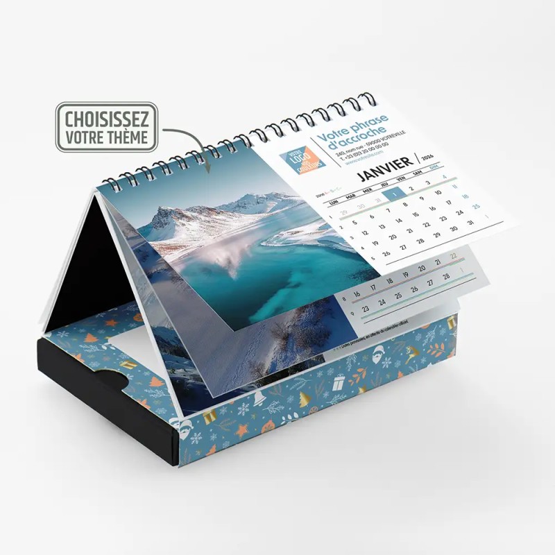 Coffret personnalisé calendrier et caramels artisanaux - Calcao Réveillon