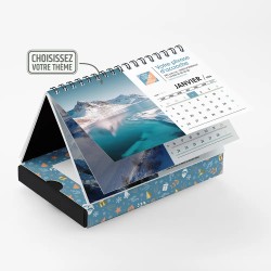 Coffret personnalisé avec calendrier et papillotes de chocolat - Calcao Réveillon