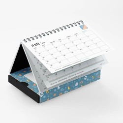 Coffret personnalisé avec calendrier et papillotes de chocolat - Calcao Réveillon