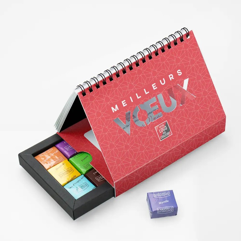 Coffret personnalisé calendrier et caramels artisanaux - Calcao Alinéa