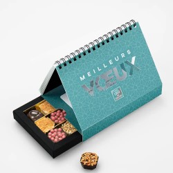 Coffret personnalisé calendrier et chocolats artisanaux - Calcao Alinéa