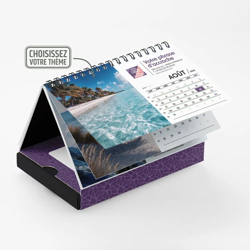 Coffret personnalisé avec calendrier et papillotes de chocolat - Calcao Alinéa