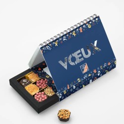 Coffret personnalisé calendrier et chocolats artisanaux - Calcao Réveillon