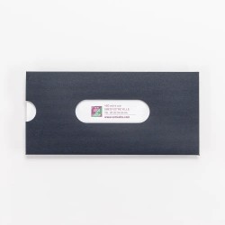 Carte de vœux personnalisée étui bleu à hublots