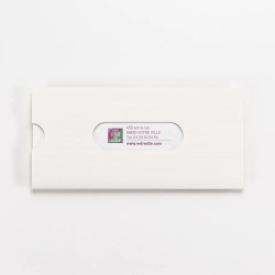 Carte de vœux personnalisée étui blanc à hublots