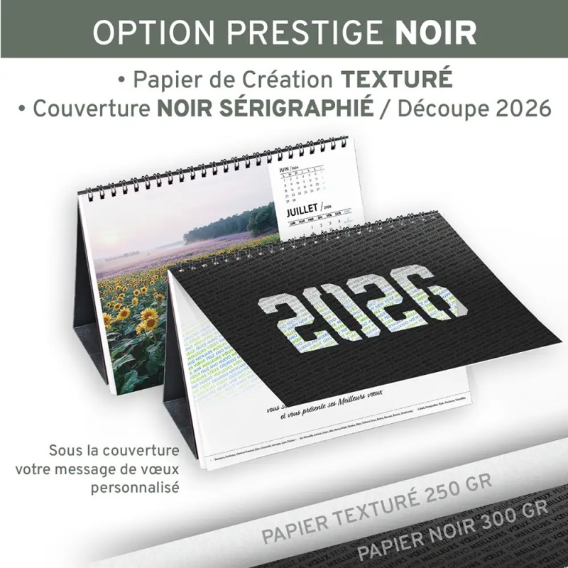 Calendrier chevalet A5 (21x15 cm) personnalisé - Inventions Françaises