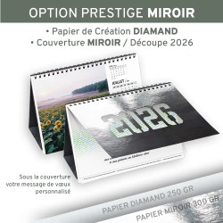 Calendrier chevalet A5 (21x15 cm) personnalisé - Logo intégré Réseau