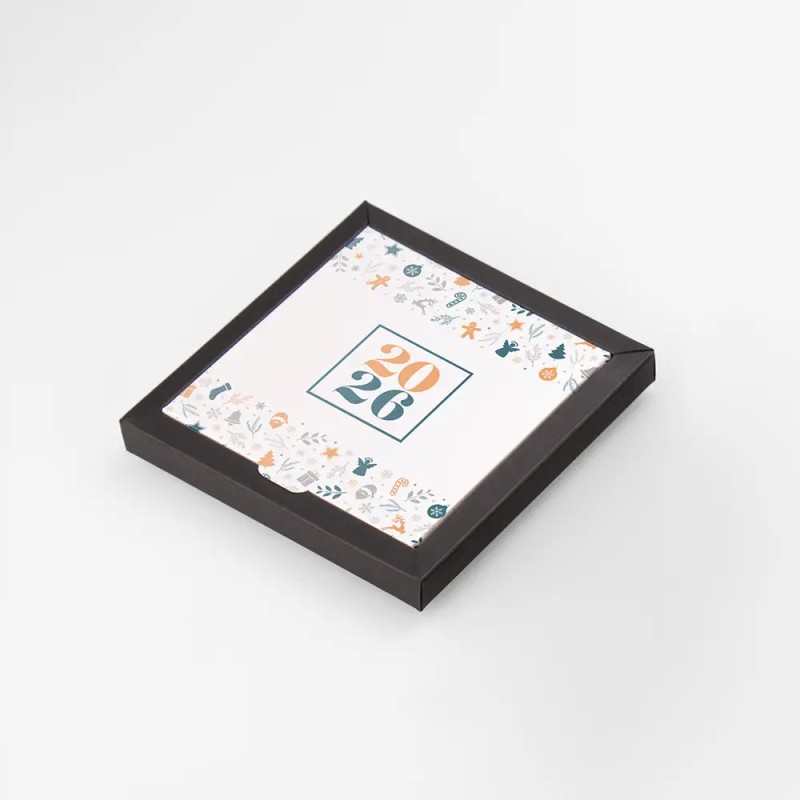 Boîte personnalisée avec 9 caramels artisanaux - Caramix Noël