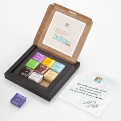 Boîte personnalisée avec 9 caramels artisanaux - Caramix Esquisse