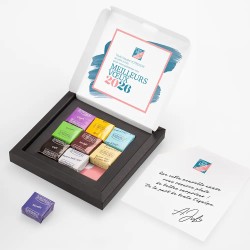 Boîte personnalisée avec 9 caramels artisanaux - Caramix Palette
