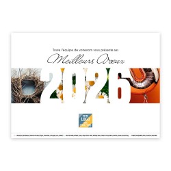 Calendrier chevalet A5 (21x15 cm) personnalisé - Typomix
