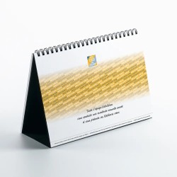 Calendrier chevalet A5 luxe noir (21x15 cm) personnalisé - Vos photos