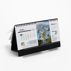 Calendrier chevalet support de téléphone Supra (24x11cm)  - Logo intégré Emballage