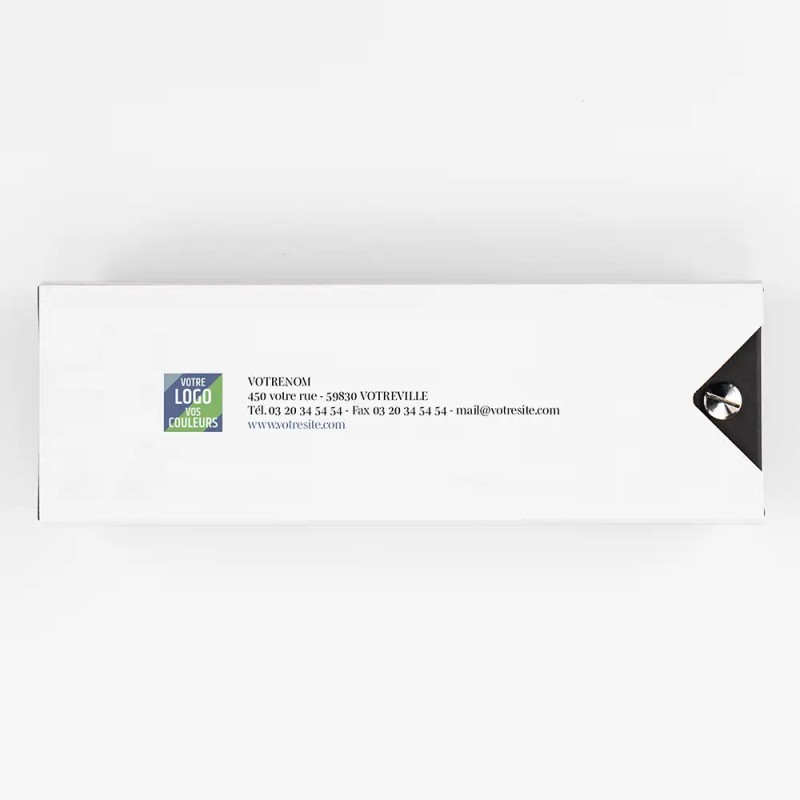 Boîte personnalisée avec chocolats artisanaux - Nuancier Aquarelle