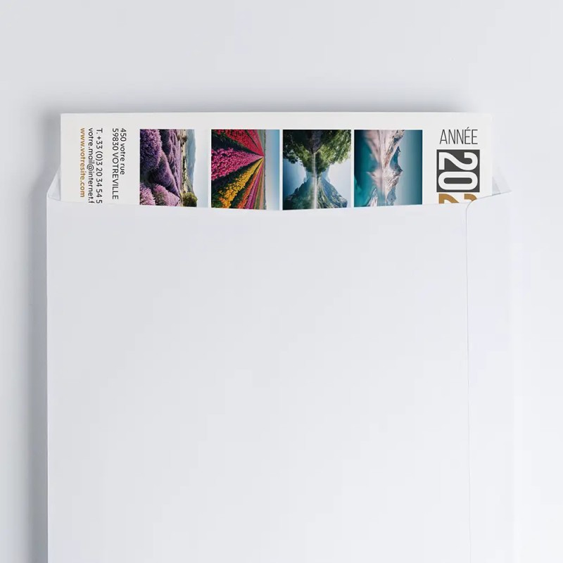 Calendrier bancaire A4 rigide personnalisé - Classique