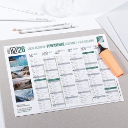 Calendrier bancaire A4 souple personnalisé - Classique