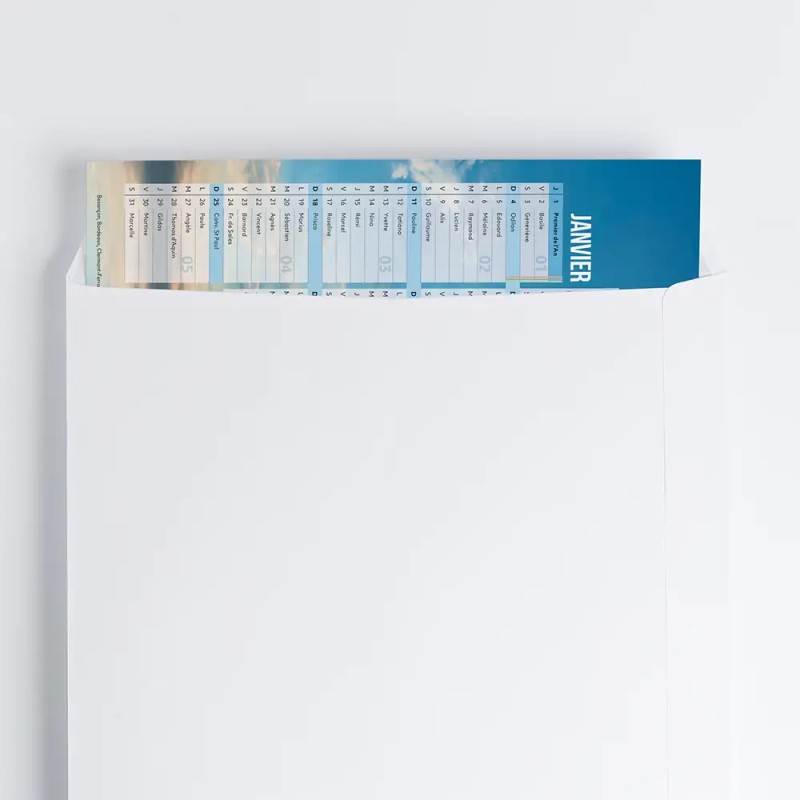 Calendrier bancaire A4 souple personnalisé - Spacieux