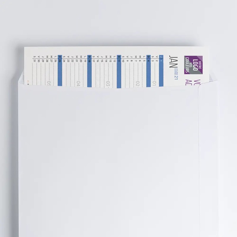 Calendrier bancaire A5 souple personnalisé - Coloré