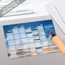 Calendrier bancaire A5 souple personnalisé - Spacieux