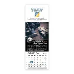Calendrier chevalet vertical (21x7,5 cm) personnalisé - Inventions Françaises