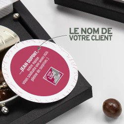 Boîte surprise personnalisée avec chocolats - MagicBox Typo