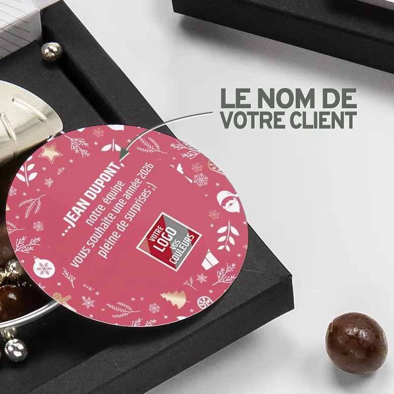 Boîte surprise personnalisée avec chocolats - MagicBox Réveillon