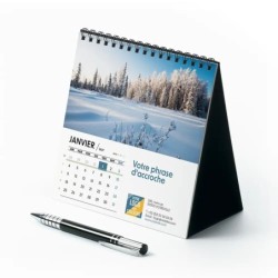 Calendrier chevalet carré (15x15 cm) personnalisé - Nature