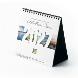 Calendrier chevalet carré (15x15 cm) personnalisé - Nature