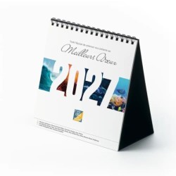 Calendrier chevalet carré (15x15 cm) personnalisé - Océan