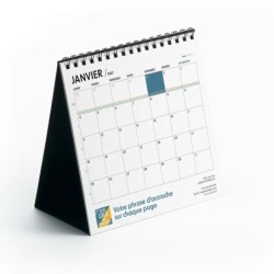 Calendrier chevalet carré (15x15 cm) personnalisé - Océan