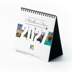 Calendrier chevalet carré (15x15 cm) personnalisé - Patrimoine France