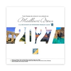 Calendrier chevalet carré (15x15 cm) personnalisé - Patrimoine France
