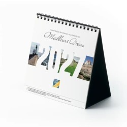Calendrier chevalet carré (15x15 cm) personnalisé - Littoral