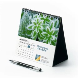 Calendrier chevalet carré (15x15 cm) personnalisé - Zoom Nature