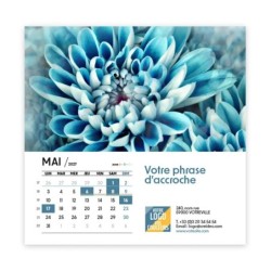 Calendrier chevalet carré (15x15 cm) personnalisé - Zoom Nature