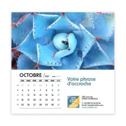 Calendrier chevalet carré (15x15 cm) personnalisé - Zoom Nature