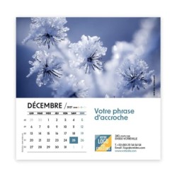Calendrier chevalet carré (15x15 cm) personnalisé - Zoom Nature
