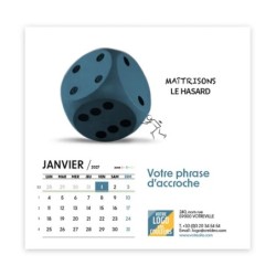 Calendrier chevalet carré (15x15 cm) personnalisé - Business
